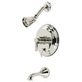 Kingston Brass KB36360NDL Tub and Shower Faucet, Polished Nickel KB36360NDL